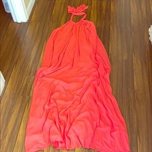 Coral dress or coverup